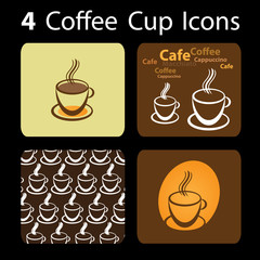 4 Coffee Cup Icons