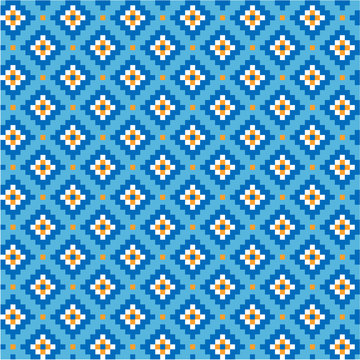 National uzbek pattern, seamless