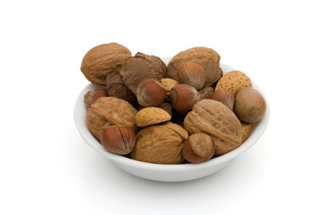 A bowl oh healthy mixed nuts