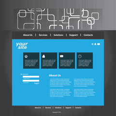 Abstract business web site design template vector