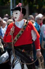 Sardinia, Italy: traditional carnival mask Issohadores