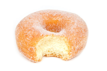 Sugar Ring Donut with Bite Missing