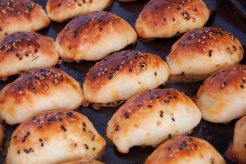 croissant bake bun savory on tray