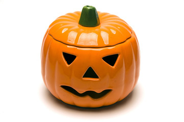 ceramic jack o lantern pumpkin