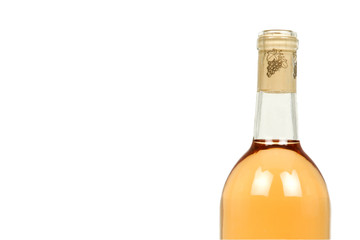 Detail of a Bottle of Light Wine