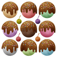 ice cream  recycled paper craft