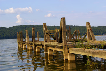 old wooden pier