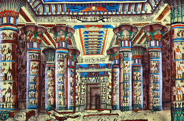 Antique egyptian papyrus
