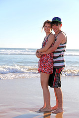 Paar am Strand