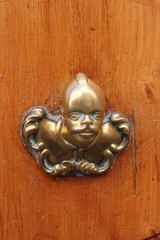 Poign&eacute;e de porte &agrave; Florence, Italie