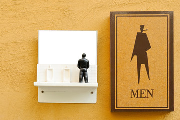 Symbol of male toilet