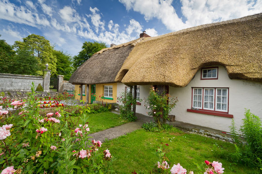 Irish traditional cottage house of Adare
