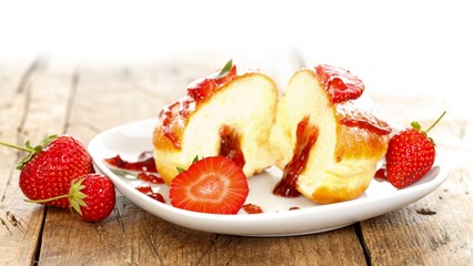 Strawberry donut