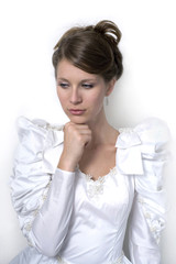 Fototapeta premium girl in wedding dress