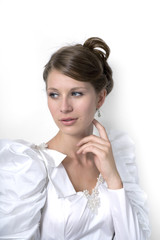 Fototapeta premium girl in wedding dress
