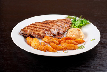 Juicy beef steak