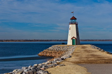 Lighthouse at Hefner Lake