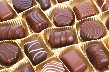 Chocolate in box