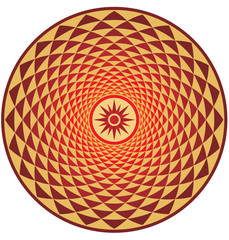 ornamental round (inspired by the Roman mosaic)