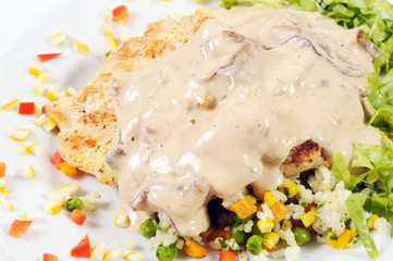 Grilled chicken with soya sauce