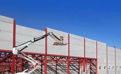 industrial building construction steel structure crane