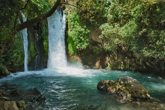 Waterfall in the Banias Nature Reserve