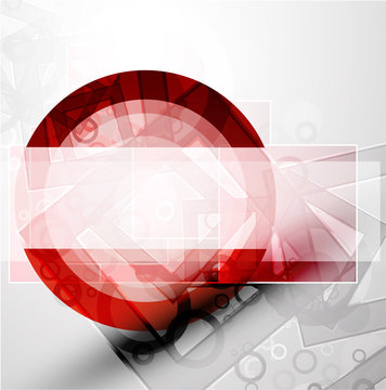 Abstract techno circle vector background