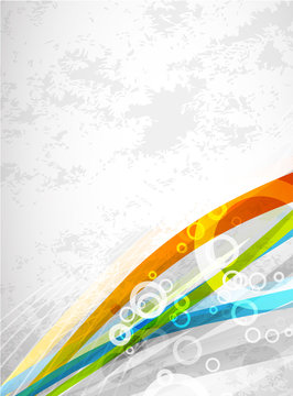 Vector wavy lines. Abstract background