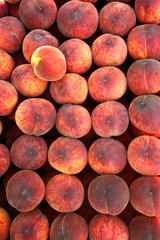 fresh peach fruits