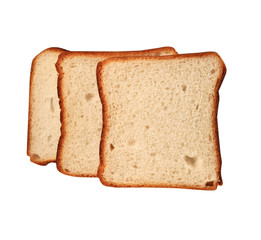 bake bread isolated on white background