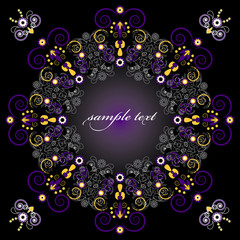 framework with flower