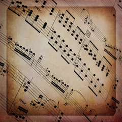 Spartito musicale con cornice