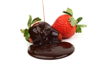 strawberry in chocolate