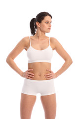 Fototapeta premium Beautiful fit young sports woman looking away