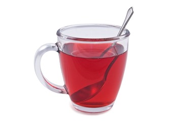 cup of tea and a spoon