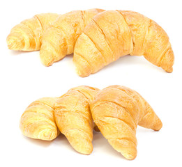 three croissant. collage