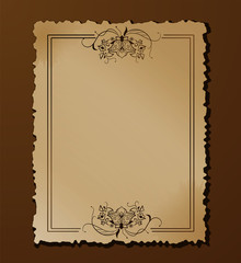 Old paper with vintage pattern