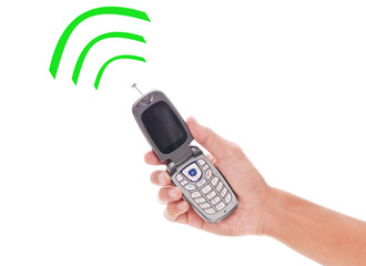 Cell Phone with Fun Radio Wave Signals