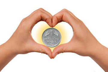 Fototapeta premium Geldserie: 1 deutsche Mark