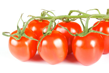 cherry tomatoes isolated