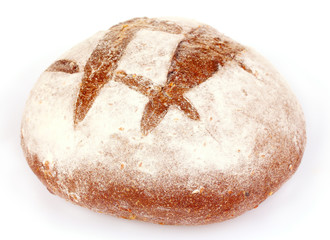 Bread isolated on white