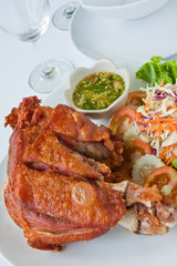 Deep fried pork leg