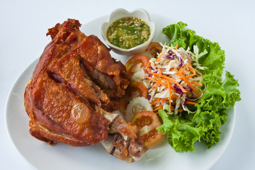 Deep fried pork leg