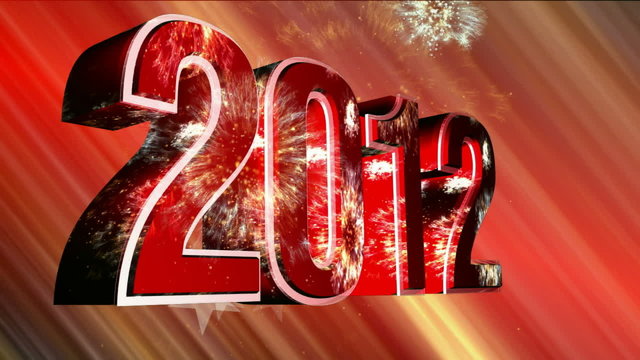 2012 Holiday red background