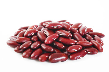 kidney beans on white