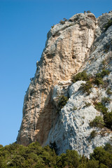 Fototapeta na wymiar Sardinia, Italy: Cliff in Cala Luna, Orosei Gulf