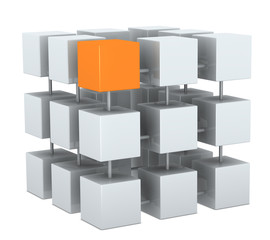 teamwork and leader concept