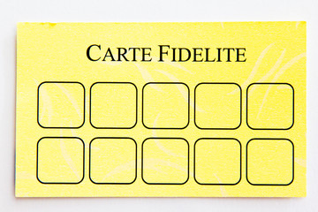 carte fidelité