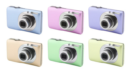 Compact digital camera with clipping path