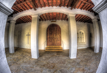 Fototapeta na wymiar Iglesia de San Mateo - Ibiza
